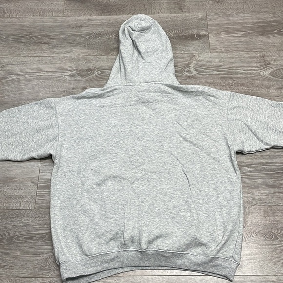 Aerie Oversized Cozy Spring Street Faux Fur Lined Hoodie Sweatshirt Gray M - Picture 16 of 16